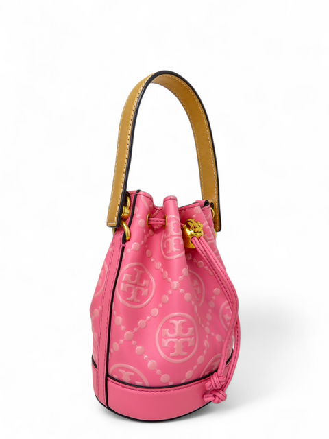 Bolso "Mini T Monogram Bucket Bag"