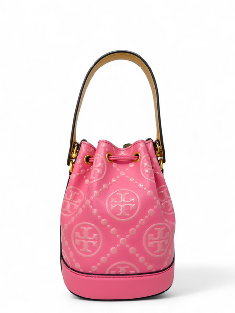 Bolso "Mini T Monogram Bucket Bag"