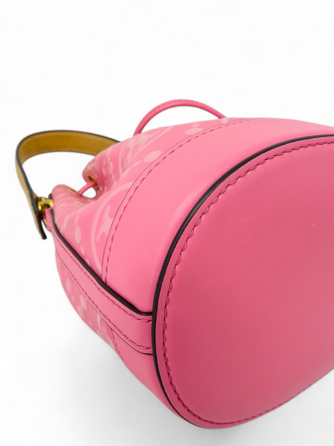Bolso "Mini T Monogram Bucket Bag"