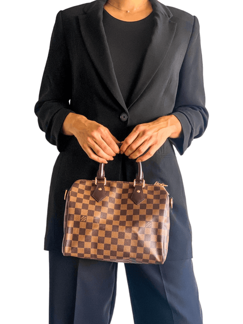 Bolso "Damier Ebene Speedy Bandoulière 25"
