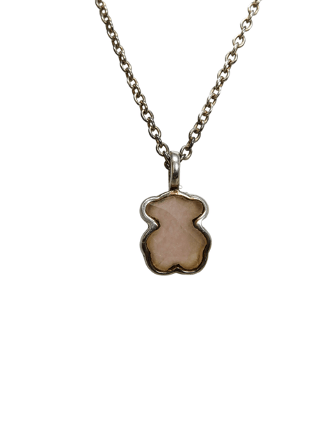 Collar "New Color de Plata con Cuarzo"