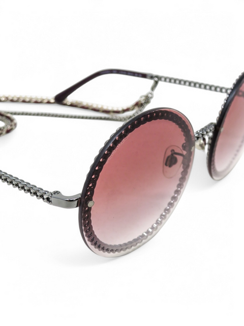 Gafas "424S Interlocking CC Logo Oversize Sunglasses"