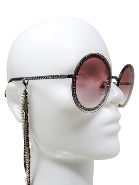 Gafas "424S Interlocking CC Logo Oversize Sunglasses"