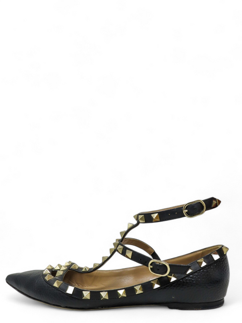 Baletas "Rockstud Accents Leather Ballet Flats"