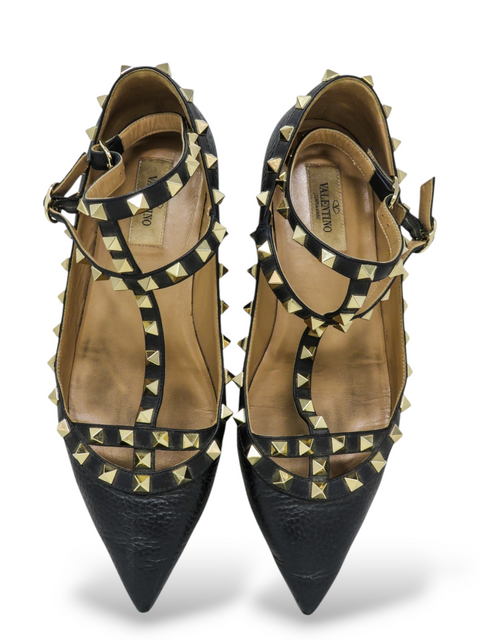 Baletas "Rockstud Accents Leather Ballet Flats"