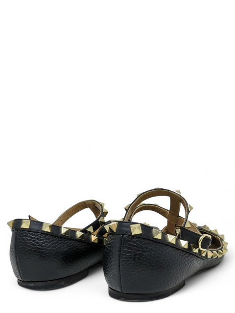 Baletas "Rockstud Accents Leather Ballet Flats"