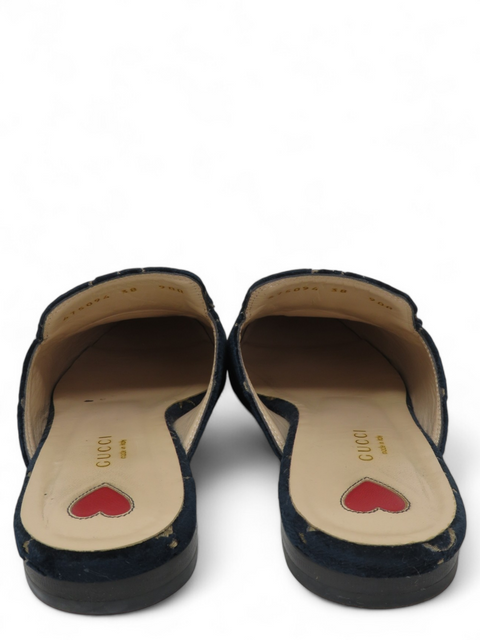 Mules "Horsebit Accent Velvet Mules"