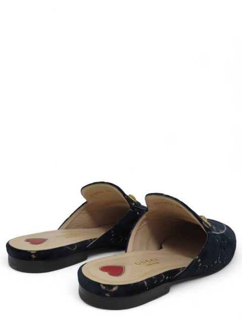 Mules "Horsebit Accent Velvet Mules"