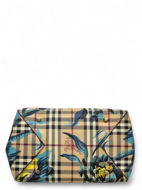 Bolso "Haymarket Check Floral Print Small Canterbury Tote Pink"