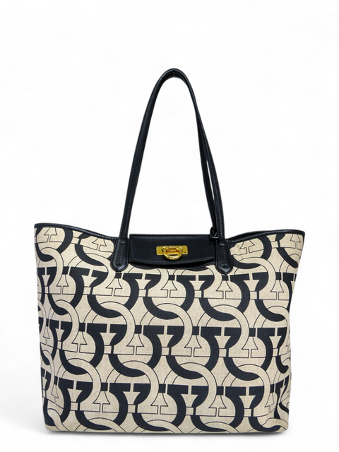 Bolso "Gancini Print Canvas Tote"