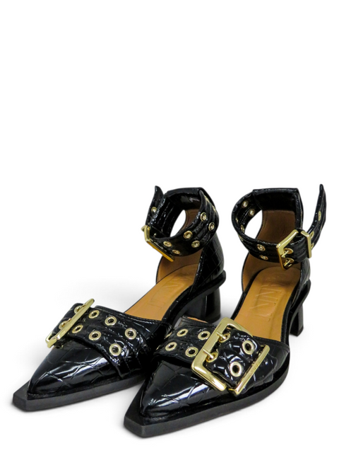 Tacones "Feminine Buckle Open Cut Pums"