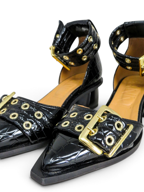 Tacones "Feminine Buckle Open Cut Pums"