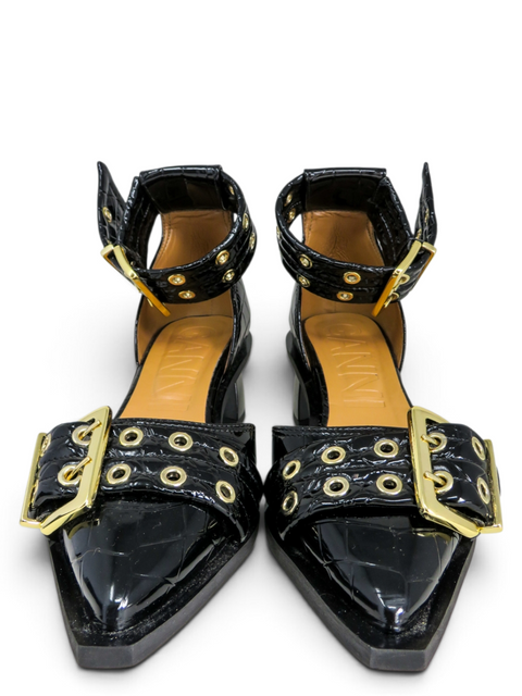 Tacones "Feminine Buckle Open Cut Pums"