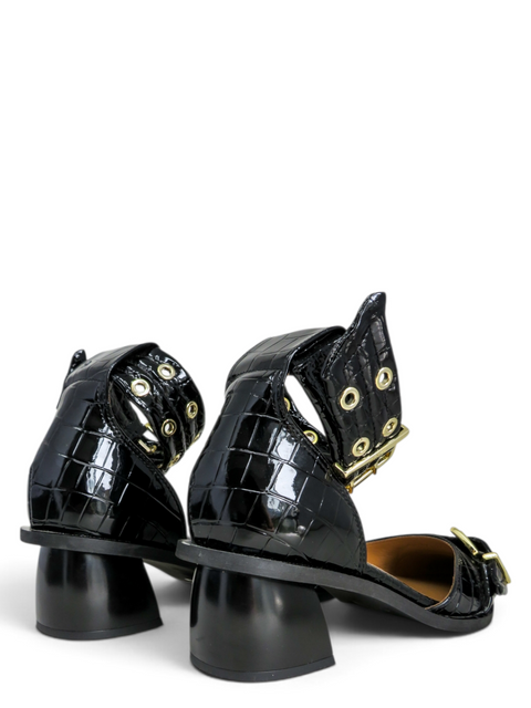 Tacones "Feminine Buckle Open Cut Pums"