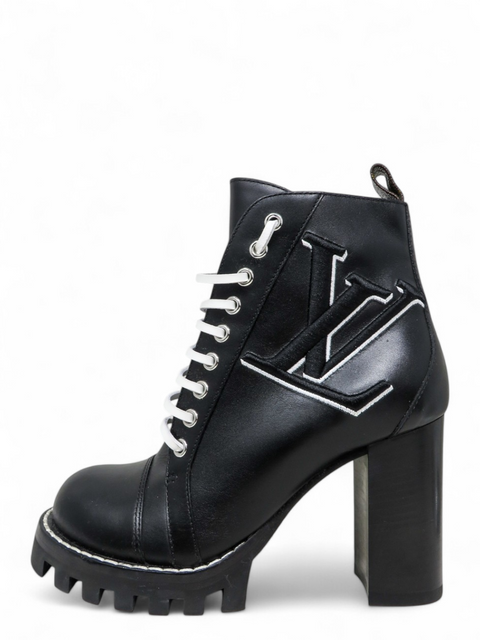 Botines "Black Logo Star Trail Leather Boot"