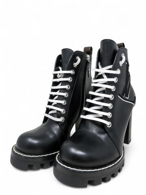 Botines "Black Logo Star Trail Leather Boot"