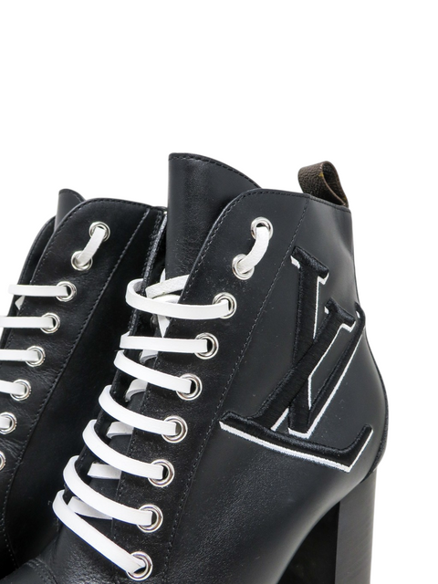 Botines "Black Logo Star Trail Leather Boot"