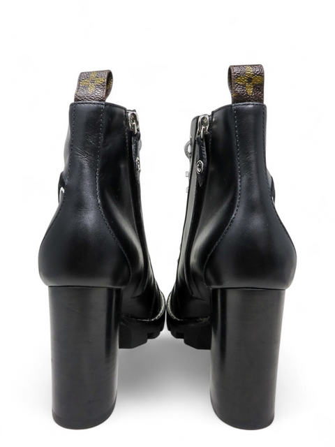 Botines "Black Logo Star Trail Leather Boot"