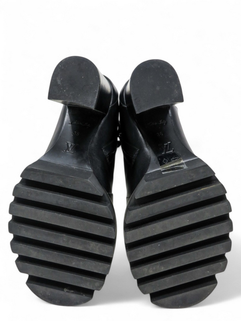 Botines "Black Logo Star Trail Leather Boot"