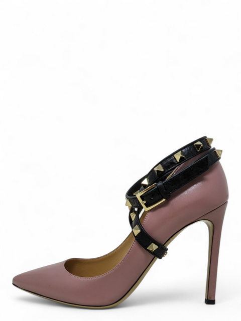 Tacones "Rockstud Accents Leather Pumps"