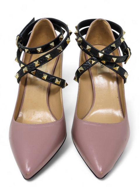 Tacones "Rockstud Accents Leather Pumps"