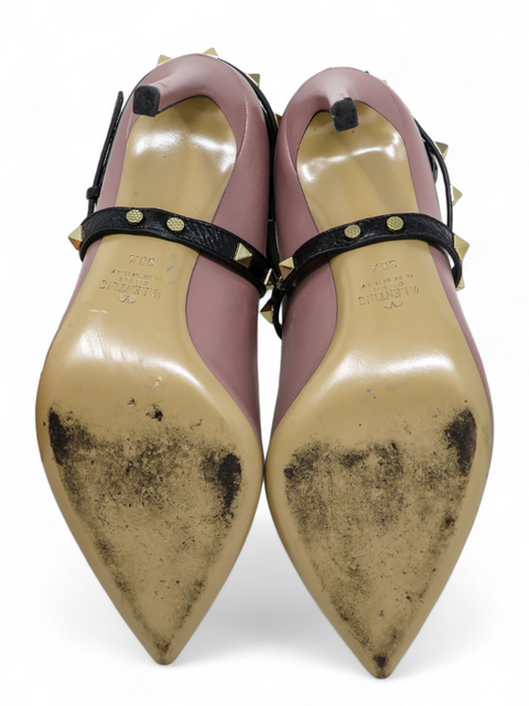 Tacones "Rockstud Accents Leather Pumps"
