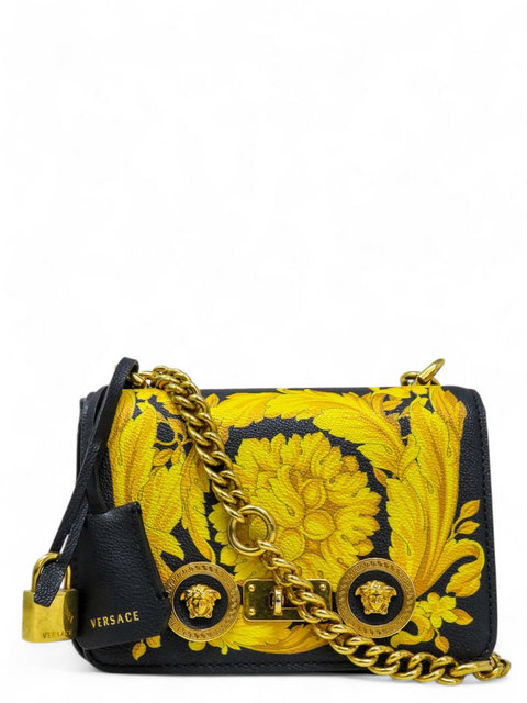 Bolso "Baroque Print Leather Icon Shoulder Bag"
