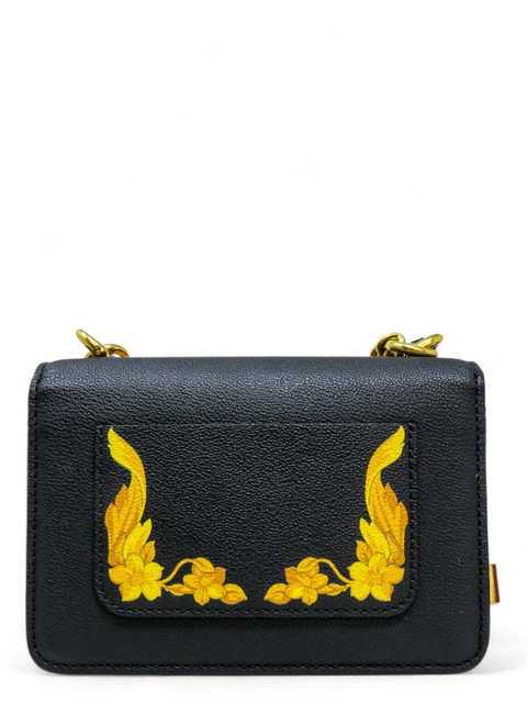 Bolso "Baroque Print Leather Icon Shoulder Bag"