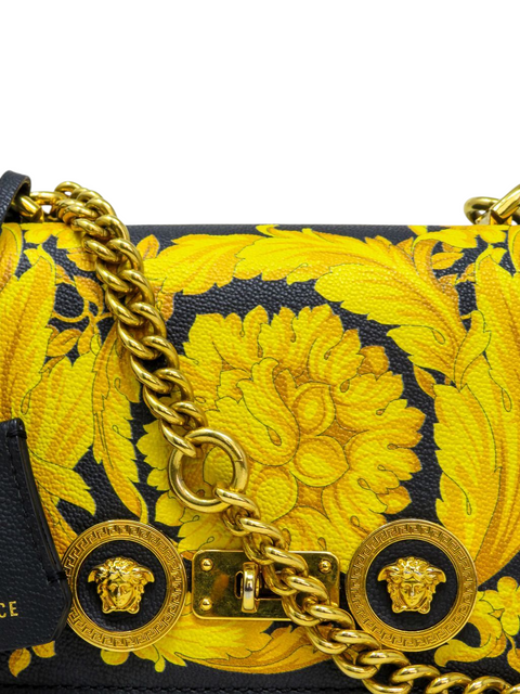 Bolso "Baroque Print Leather Icon Shoulder Bag"