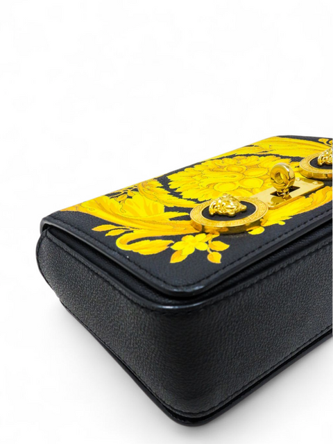 Bolso "Baroque Print Leather Icon Shoulder Bag"