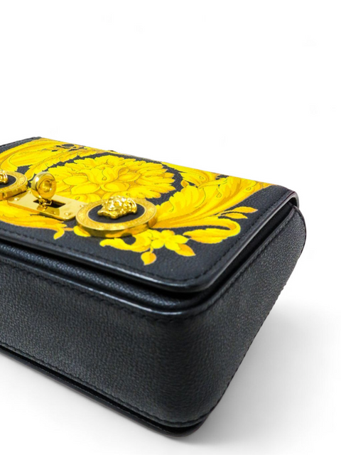 Bolso "Baroque Print Leather Icon Shoulder Bag"