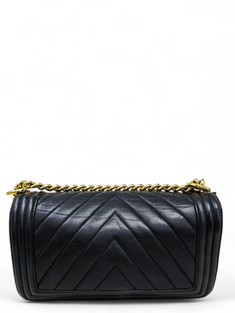 Bolso "Lambskin Chevron Quilted Medium Boy Flap"