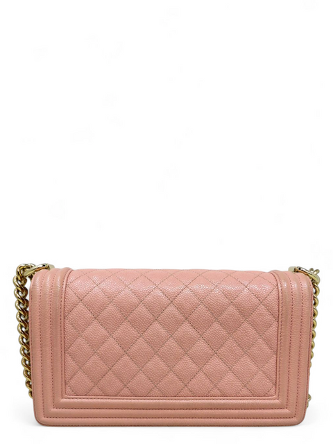 Bolso "Caviar Chevron Quilted Medium Boy Flap"