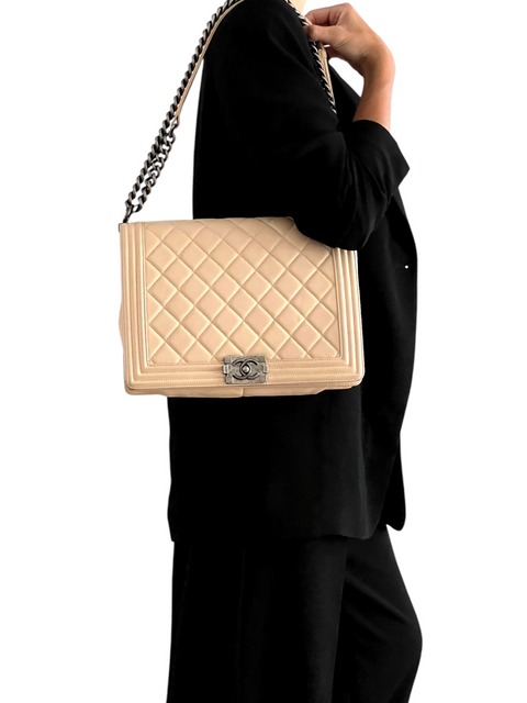 Bolso "Lambskin Quilted Large Boy Flap"