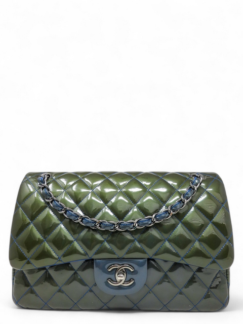 Bolso "Classic Patent Jumbo Double Flap Bag"