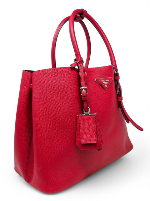 Bolso "Saffiano Cuir Medium Double Bag"