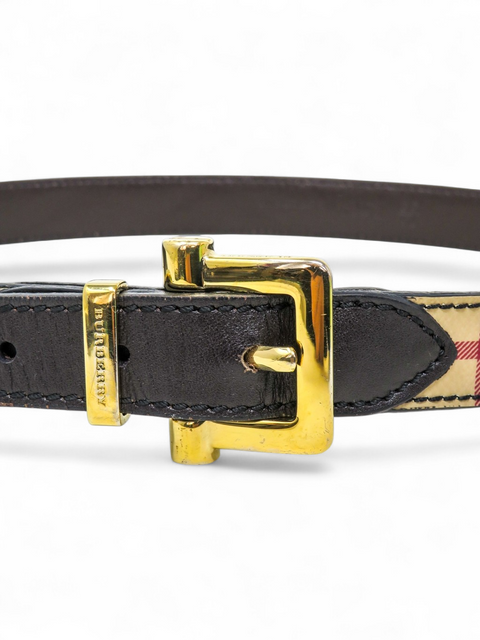 Correa "Haymarket Check Pattern Skinny Belt"
