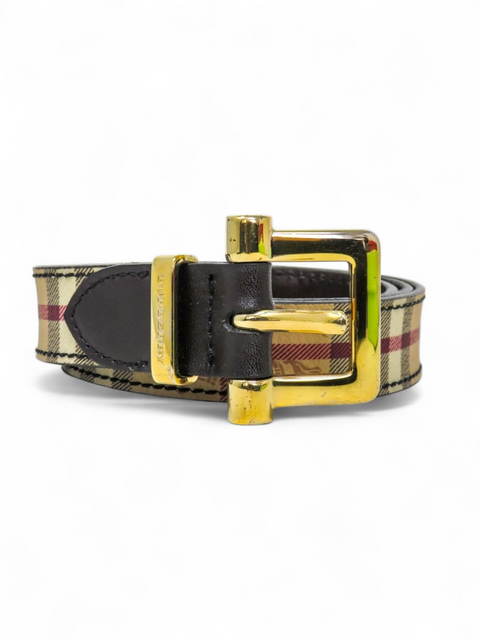 Correa "Haymarket Check Pattern Skinny Belt"