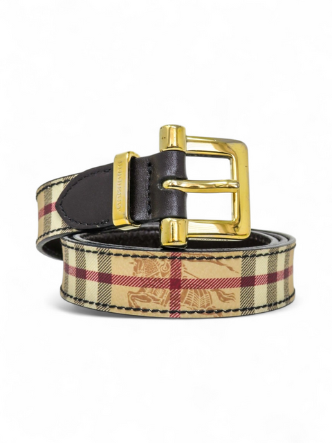 Correa "Haymarket Check Pattern Skinny Belt"