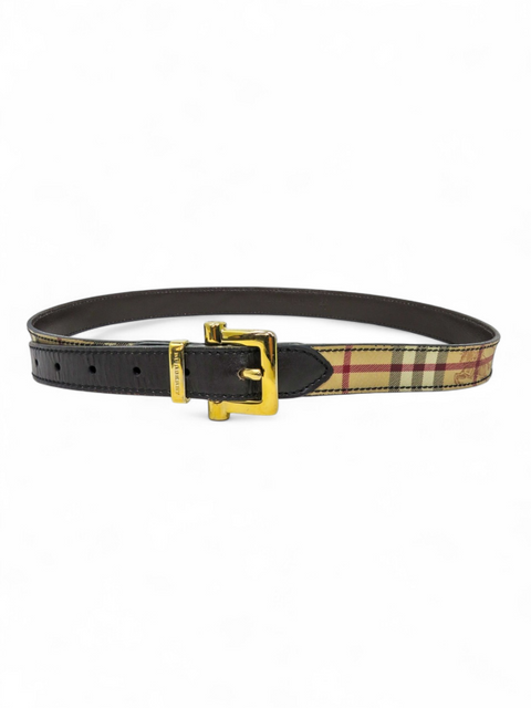 Correa "Haymarket Check Pattern Skinny Belt"