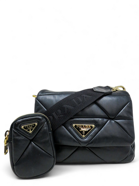 Bolso "System Nappa Patchwork Shoulder Bag"