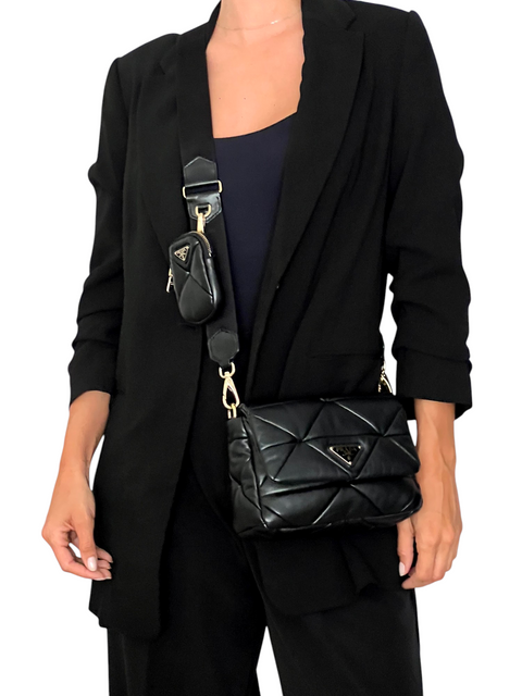 Bolso "System Nappa Patchwork Shoulder Bag"