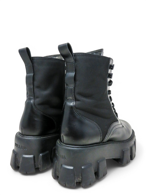 Botas "Leather and Nylon Combat Boots"