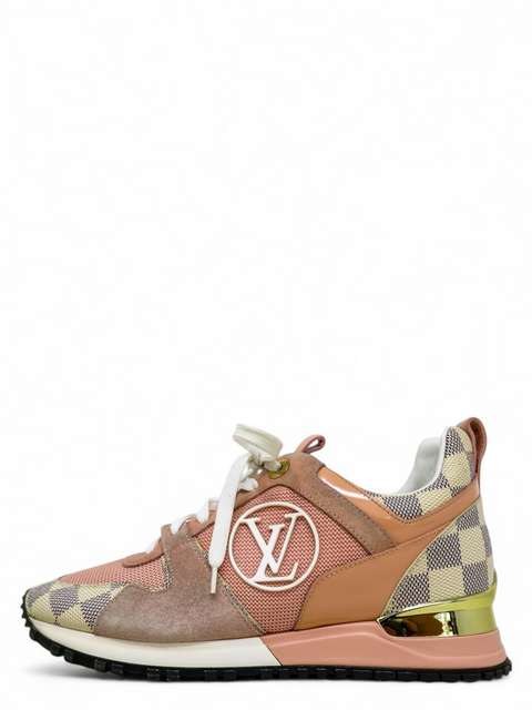 Tenis "Damier Azur Pattern Mesh Accents Sneakers"
