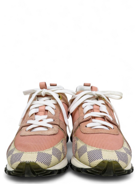 Tenis "Damier Azur Pattern Mesh Accents Sneakers"