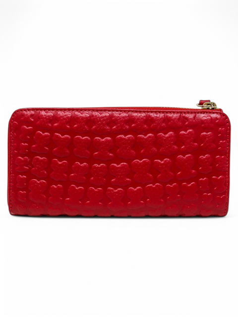 Billtera "Medium Red Leather Sherton Wallet"