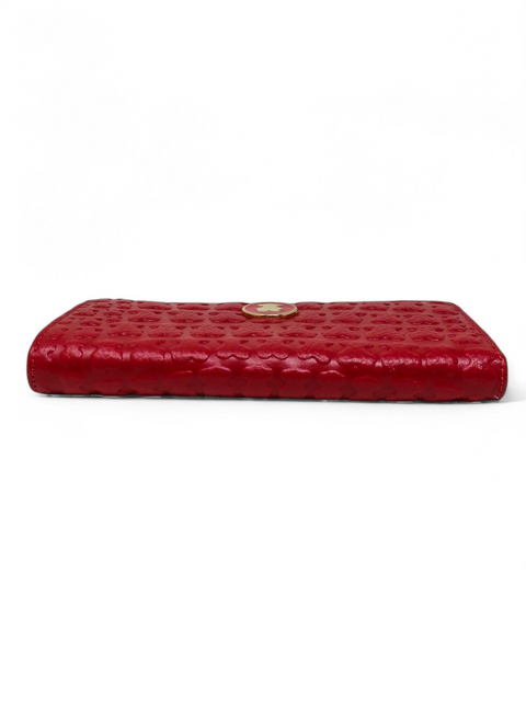 Billtera "Medium Red Leather Sherton Wallet"
