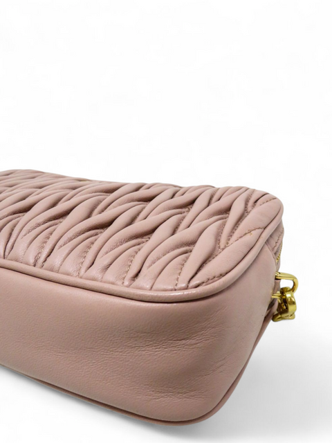 Bolso "Nappa Matelassé Double Zip Pochette Clutch"