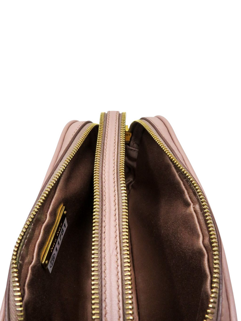 Bolso "Nappa Matelassé Double Zip Pochette Clutch"