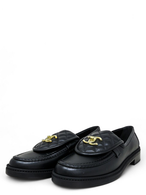Mocasines "Lambskin Quilted CC Turnlock Loafers"